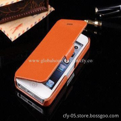 PU leather case for iPhone 5 and 5S